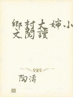 乡村大婶小说全文阅读封面