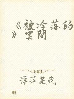 《被冷落的婚姻》云间封面