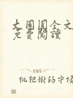 大团圆全文完整免费阅读