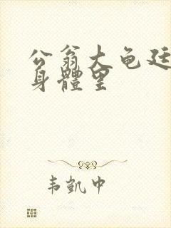 公翁大龟廷进我身体里
