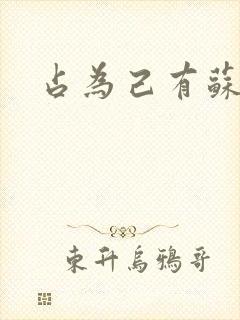 占为己有苏静初