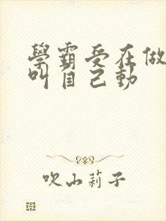 学霸受在做作业叫自己动