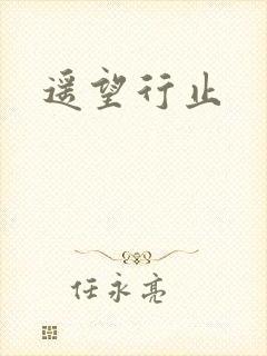 遥望行止封面