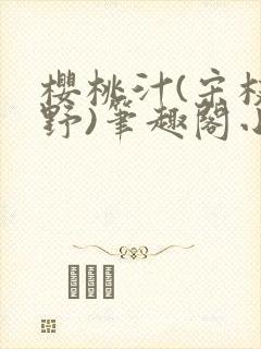 樱桃汁(宋枝江野)笔趣阁小说封面