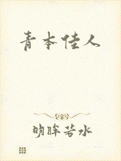 青本佳人封面