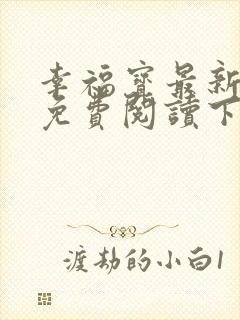 幸福宝最新章节免费阅读下载小说封面