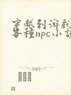 穿越到游戏里和各种npc小说