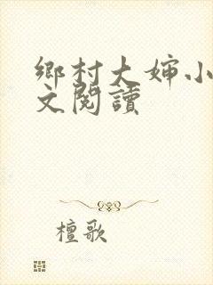 乡村大婶小说全文阅读