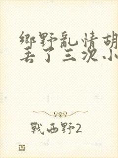 乡野乱情胡秀英丢了三次小说
