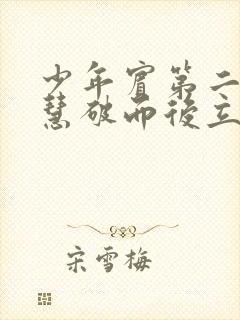 少年宾第二部珏慧破而后立