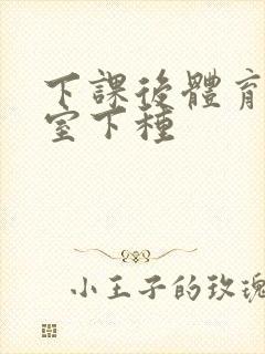 下课后体育器材室下种