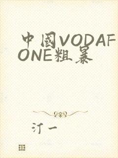 中国VODAFONE粗暴封面