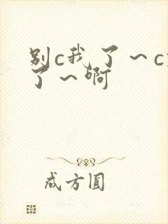 别c我了~c烂了~啊