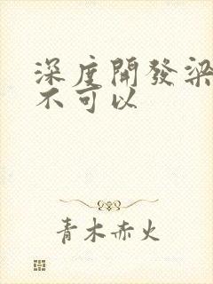 深度开发梁医生不可以