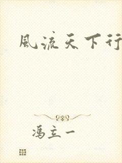 风流天下行封面