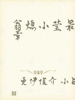 翁熄小莹最新节章