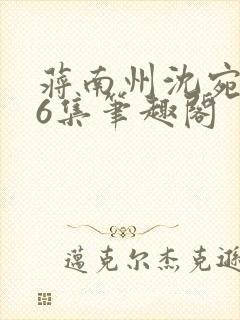 蒋南州沈宛月16集笔趣阁封面