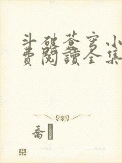 斗破苍穹小说免费阅读全集封面