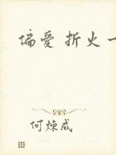 偏爱 折火一夏封面