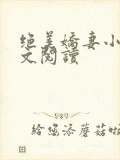 绝美娇妻小说全文阅读