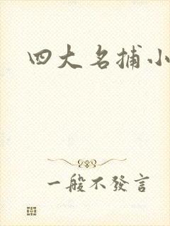 四大名捕小说