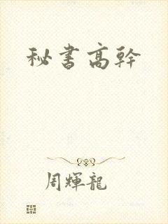秘书高干封面