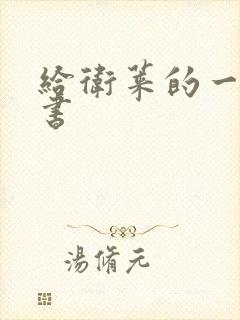 给卫莱的一封情书封面