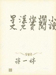 星汉灿烂小说全文免费阅读