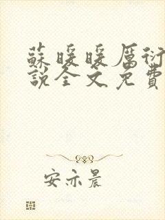 苏暖暖厉衍琛小说全文免费阅读