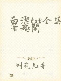 白洁txt全集笔趣阁