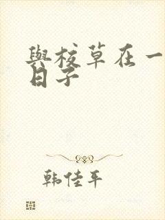 与校草在一起的日子