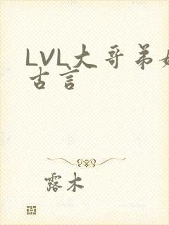 LVL大哥弟媳古言封面