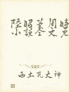 陆昭菱周时阅的小说全文免费阅读