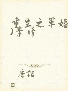 重生之军婚(h)李晴