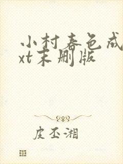 小村春色成刚txt末删版封面