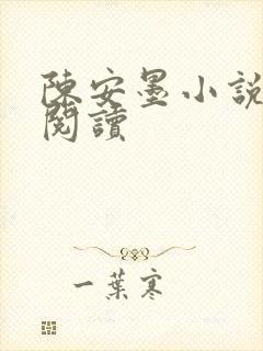 陈安墨小说免费阅读封面