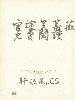 官途吴蔷薇全文免费阅读封面