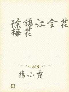 徐锦江金花瓶楷梅花