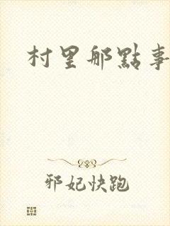 村里那点事儿
