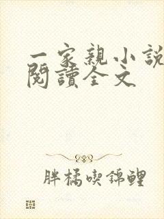 一家亲小说免费阅读全文