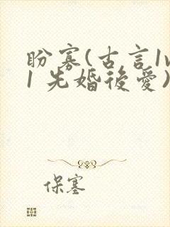 盼寡(古言1v1 先婚后爱)