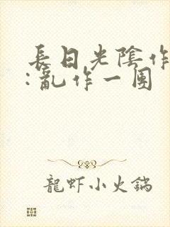 长日光阴作者 : 乱作一团封面