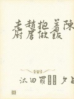 老赵抱着陈婷在厨房做饭