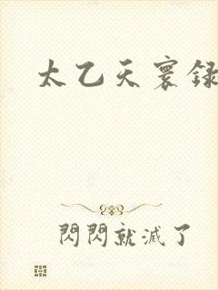太乙天寰录封面
