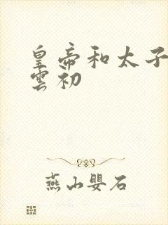 皇帝和太子妃h云初