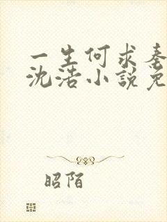 一生何求秦菲雪沈浩小说免费阅读全文