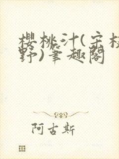 樱桃汁(宋枝江野)笔趣阁