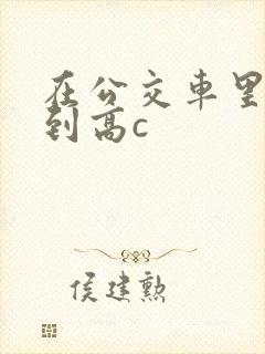 在公交车里c弄到高c封面