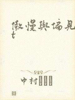 傲慢与偏见txt封面