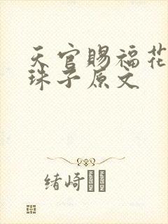 天官赐福花怜塞珠子原文